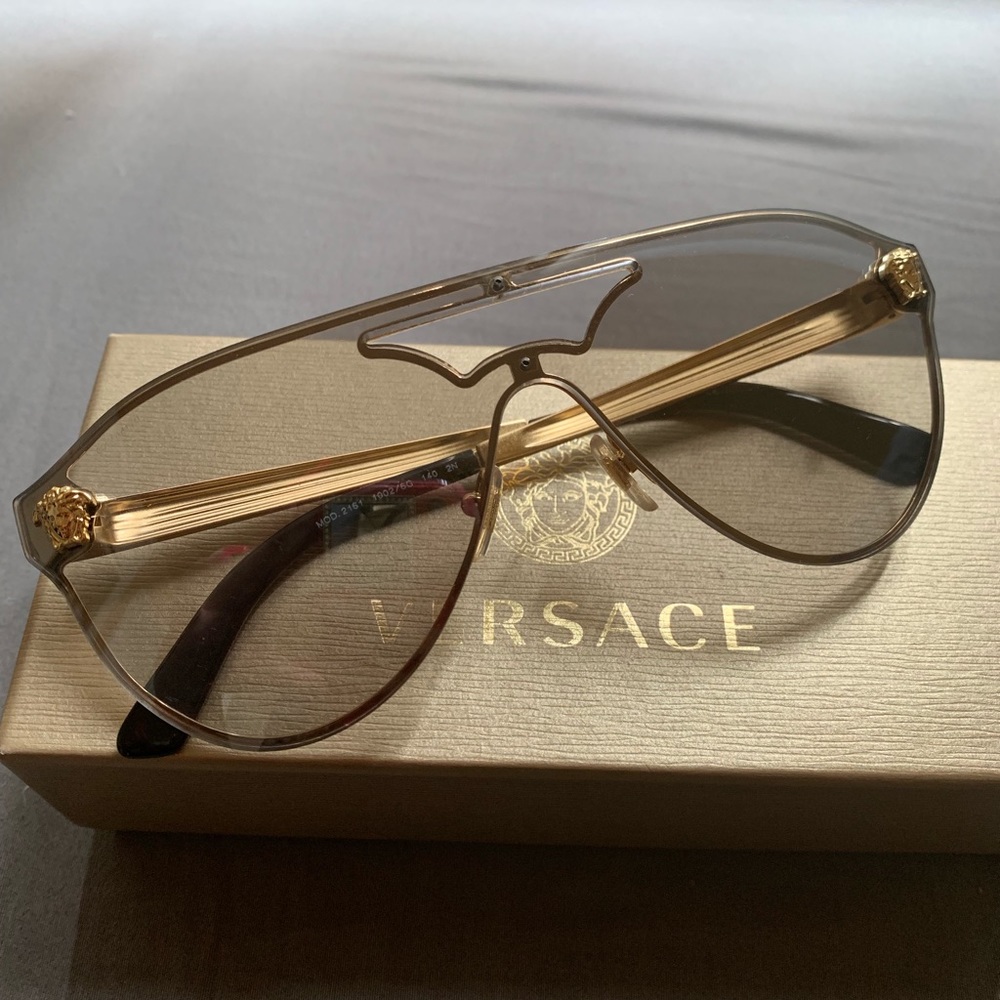 Authentic Versace aviators sunglasses